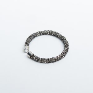 Brățară gri inchis cu pietre - 020303.5