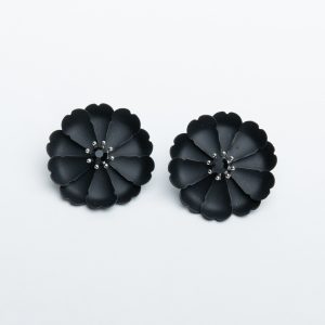 Cercei flori negre  - 040207.5