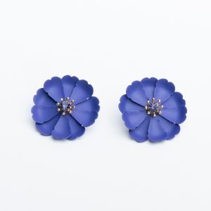 Cercei flori mov  - 040107.5